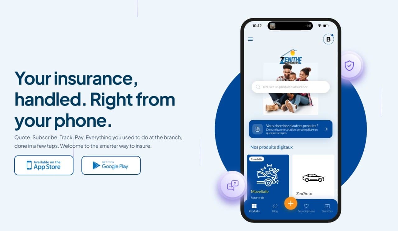 Cameroun : Zenithe Insurance lance Zen'App pour souscrire une assurance dès 2 500 FCFA