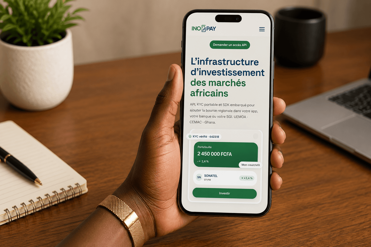 Inopay veut connecter des millions d'utilisateurs du Mobile Money aux marchés financiers africains