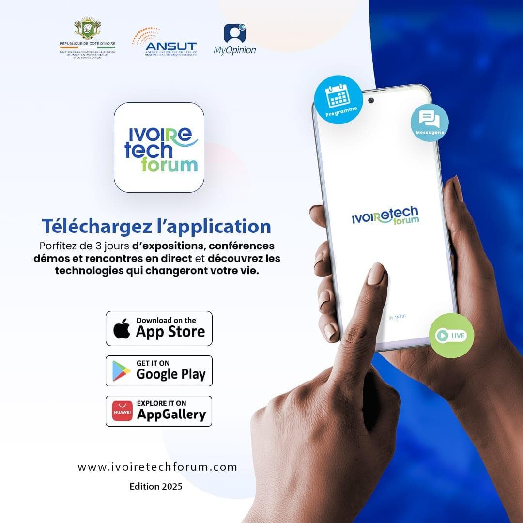 L’Ivoire Tech Forum lance son application officielle : vivez l’événement en temps réel, où que vous soyez
