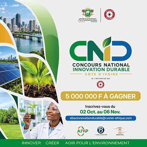 CNID 2026 : jusqu'à 5 millions FCFA pour les innovateurs verts de Côte d'Ivoire